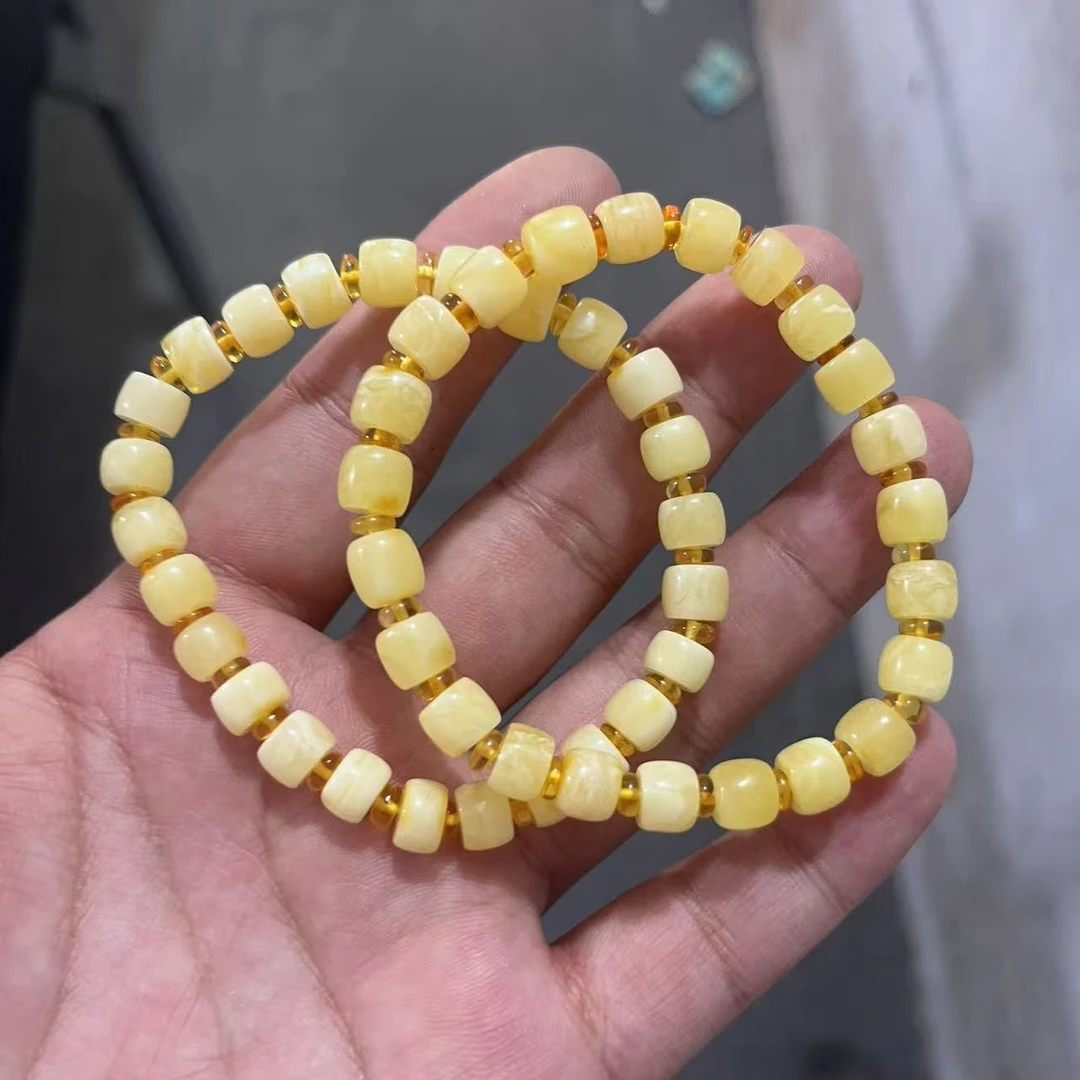 天然蜜蜡琥珀手串卡8左右多样性拍一发一