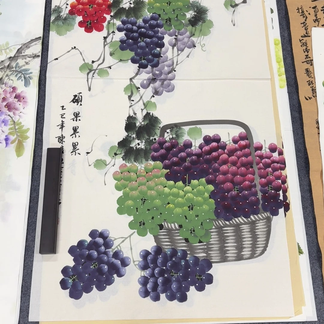 国画140×70手绘画画画