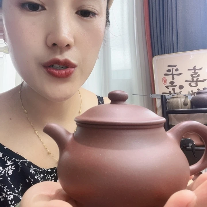 茶壶紫砂台西底槽清微瑕潘壶260cc