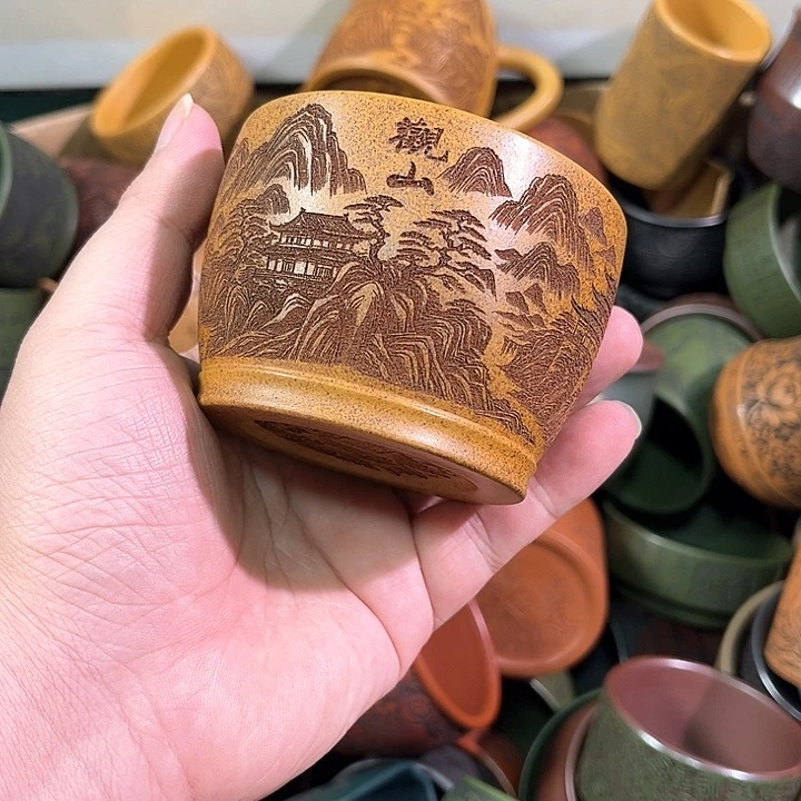 茶杯紫砂全手工紫砂主任杯