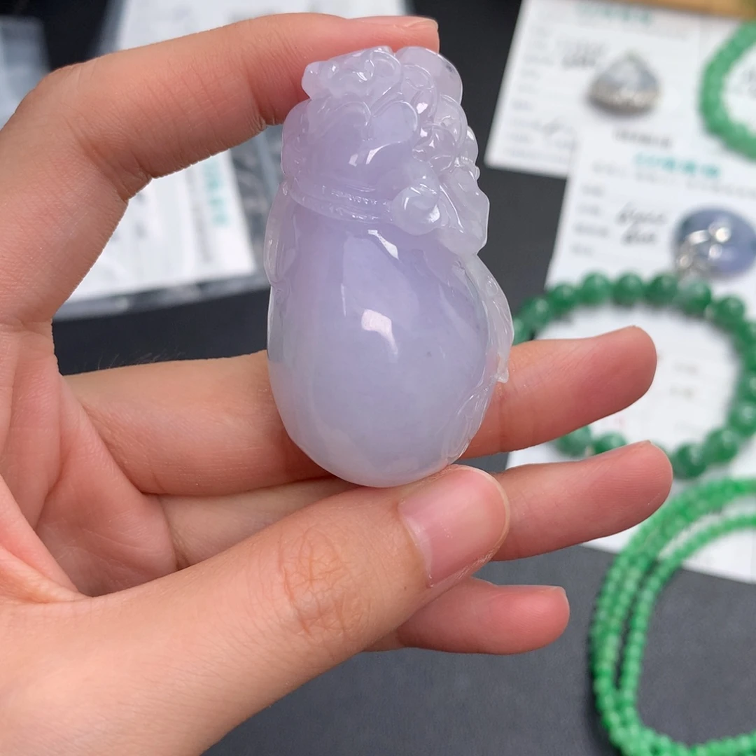 裸石翡翠翡翠钱袋子