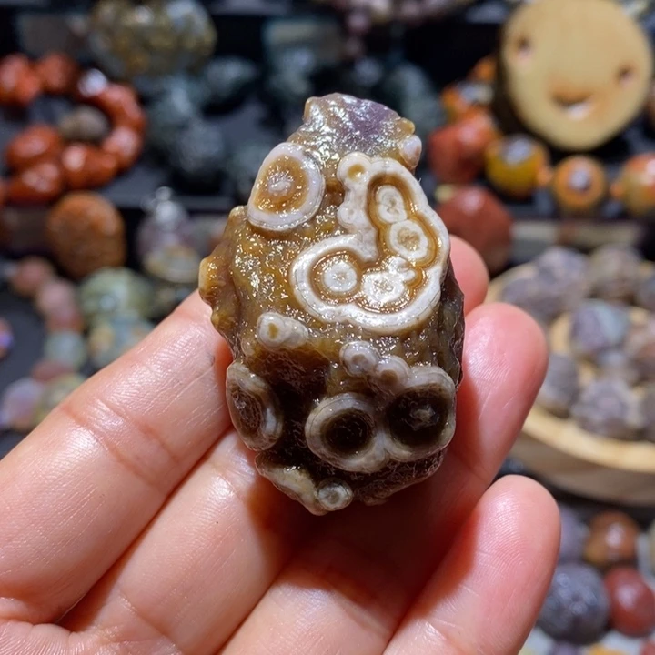 有机玻璃玛瑙原石放漏