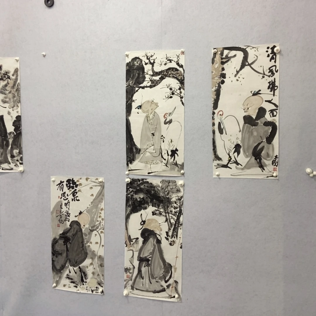 返***真国画墨鱼精品墨鱼精品