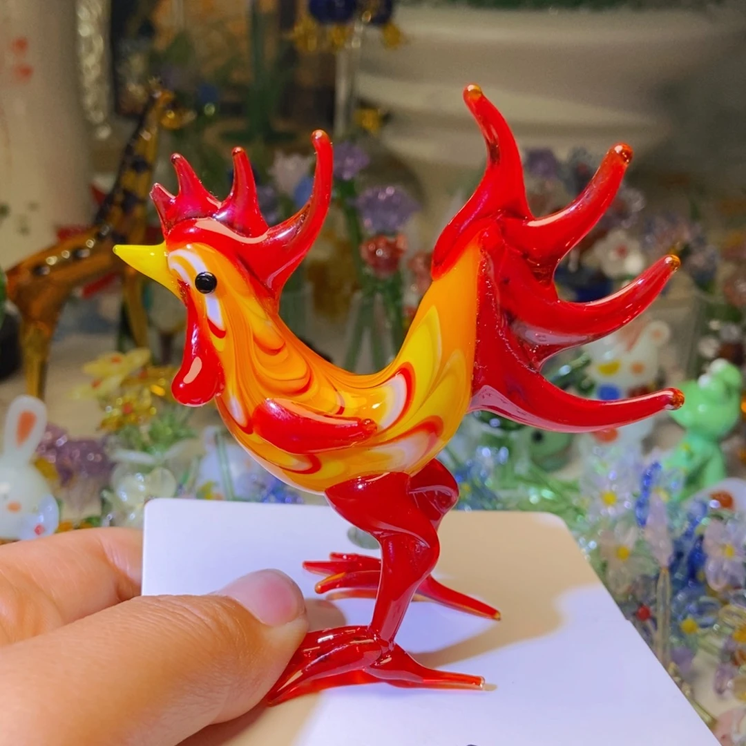 琉璃手工艺品公鸡