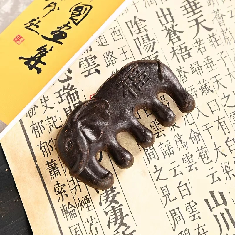 中药梳子生发天然何首乌当归掉发滋养古法纯手工按摩经络梳合香梳