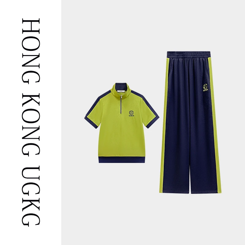 UGKGT恤两件套高端品牌短袖上衣女夏季2025裤子套装73252ZH150