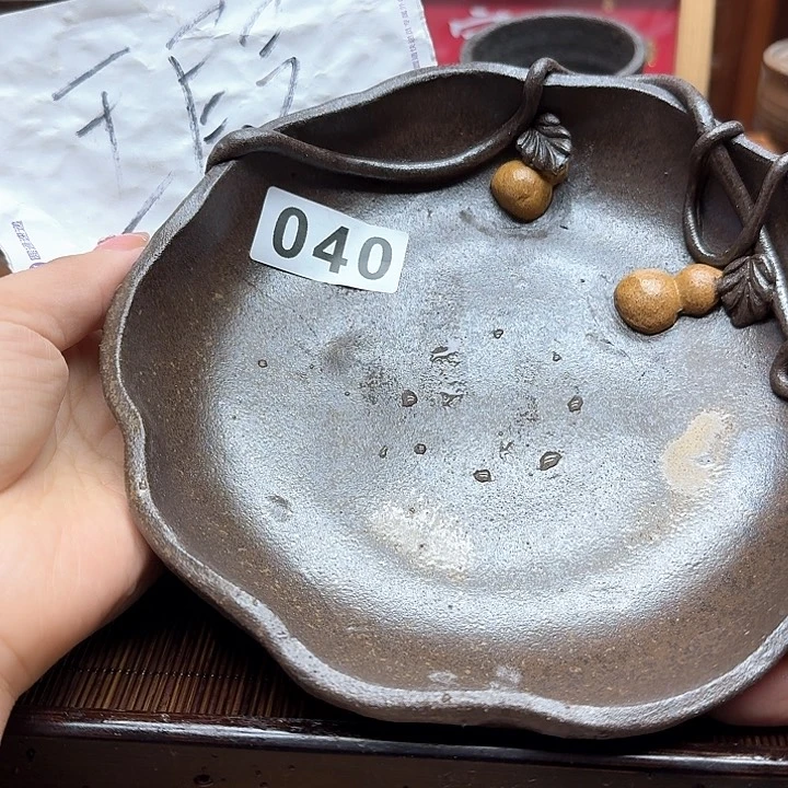 纯手工制作粗陶茶具