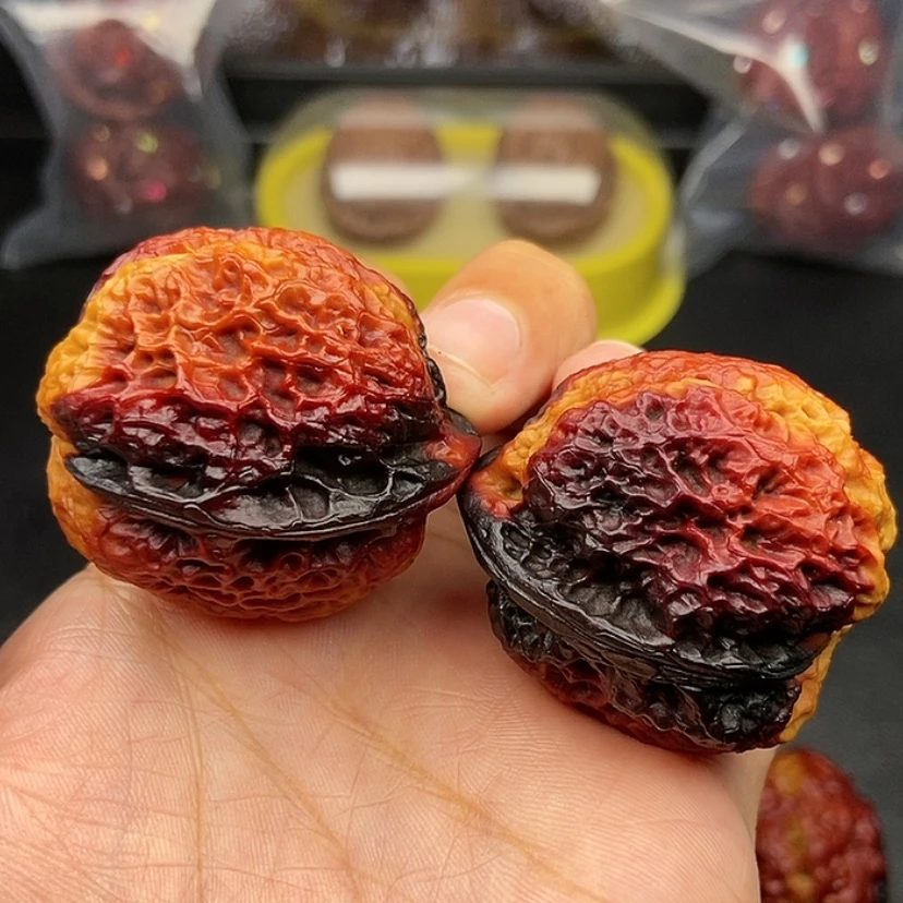 【闪购商品】把件文玩核桃38尺领头羊蟾