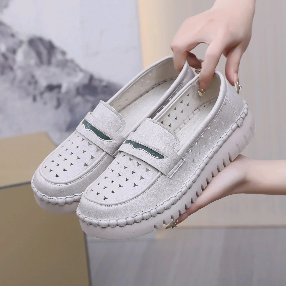 老北京布鞋女网鞋夏季款透气镂空舒适时尚妈妈鞋软底轻便防滑凉鞋