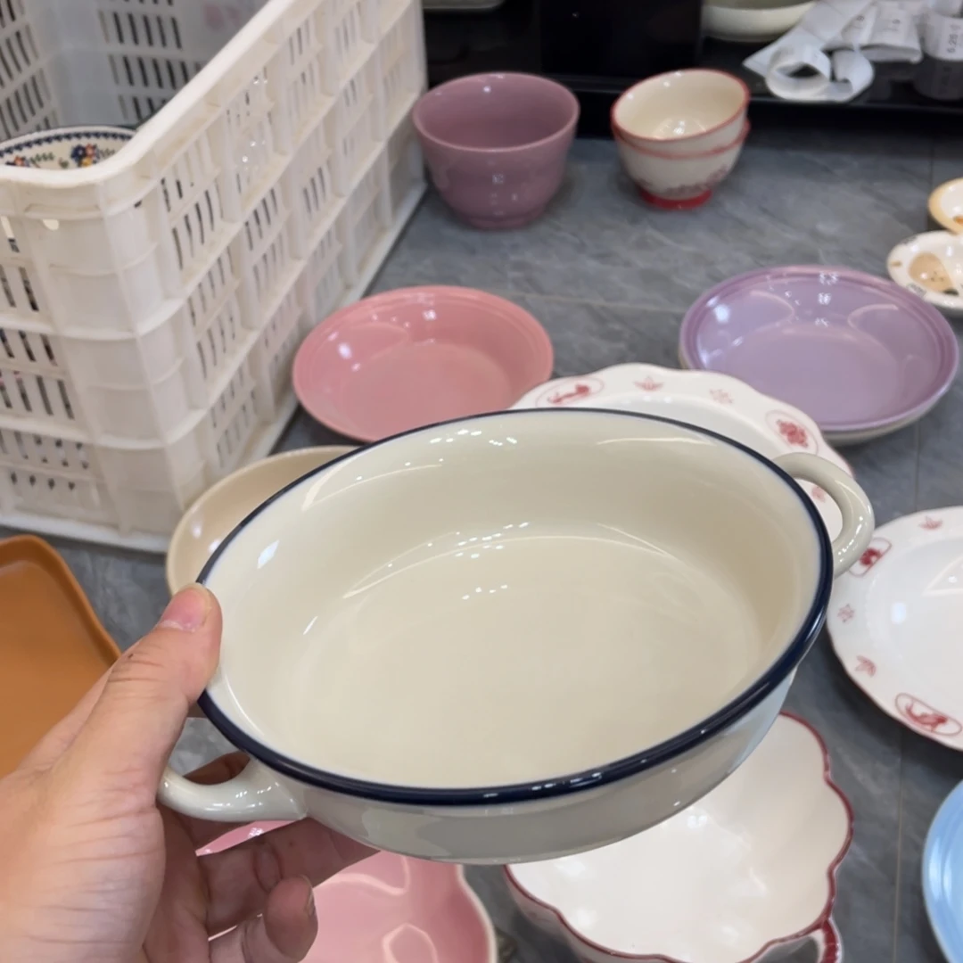 陶瓷微瑕餐具介意勿拍，满18飞！