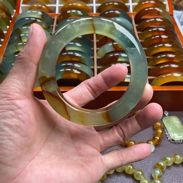 ****粑蛇纹石玉未镶嵌手镯手串戒指吊坠