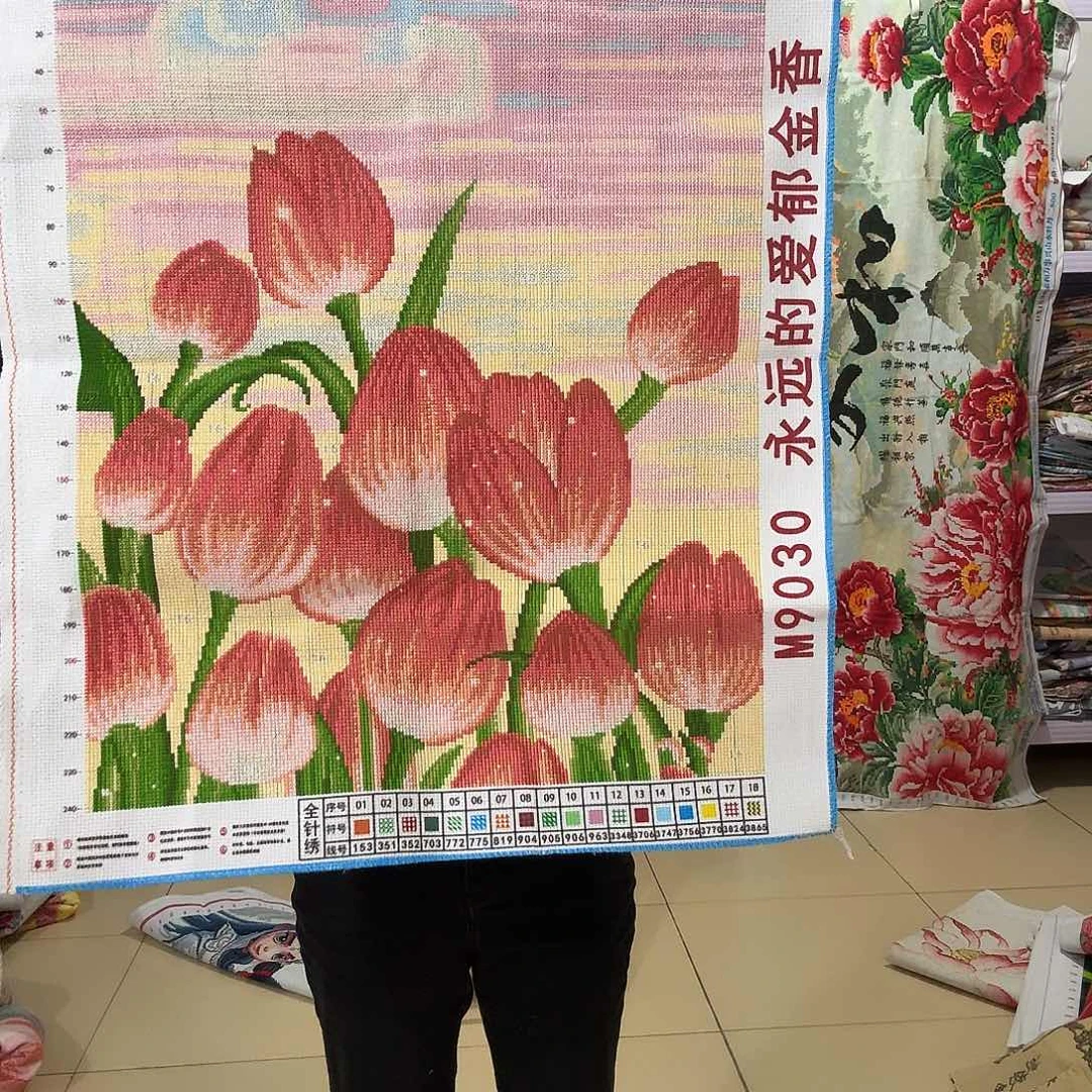 棉十字绣成品出售