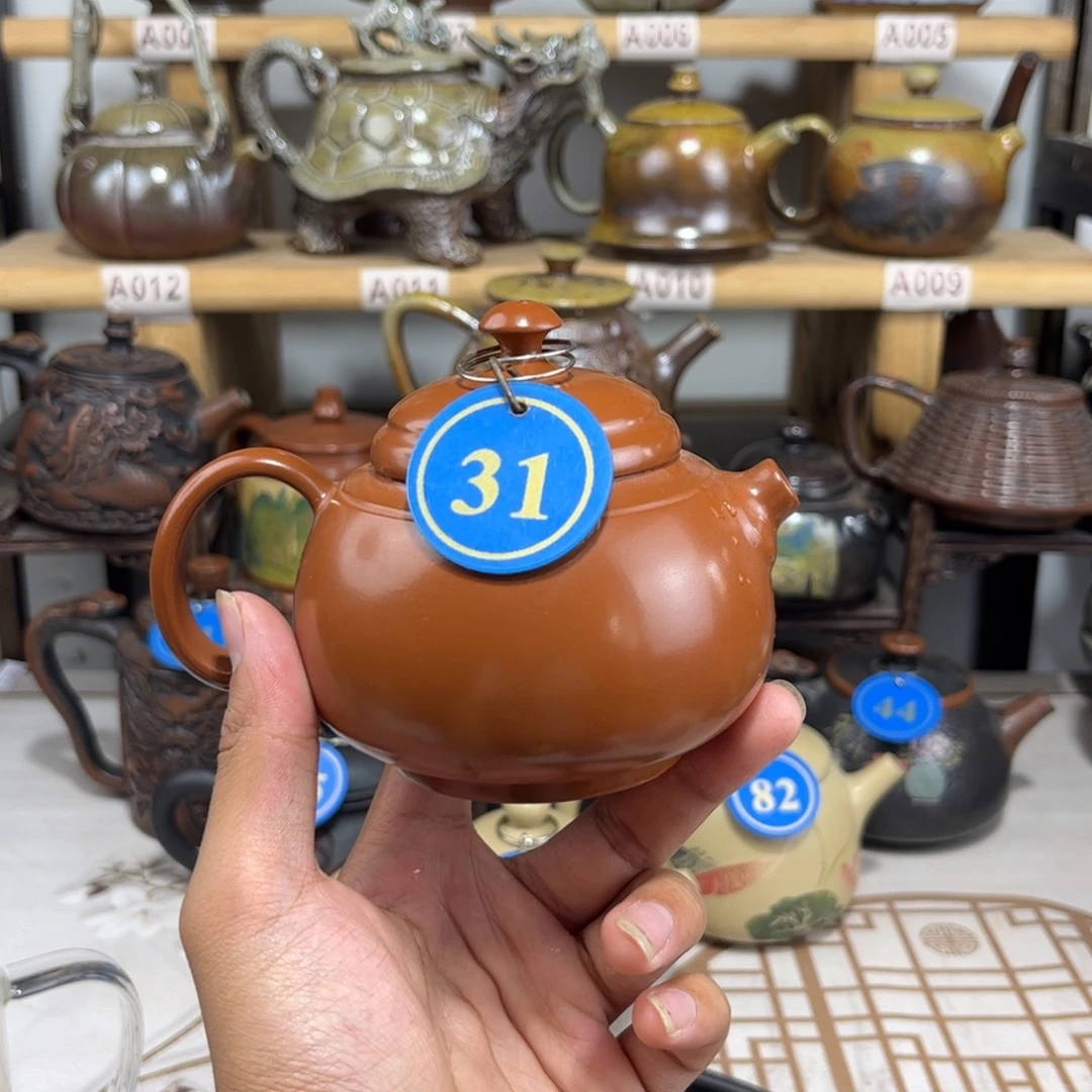 建水紫陶220cc左右复烧无尘，全手工制作