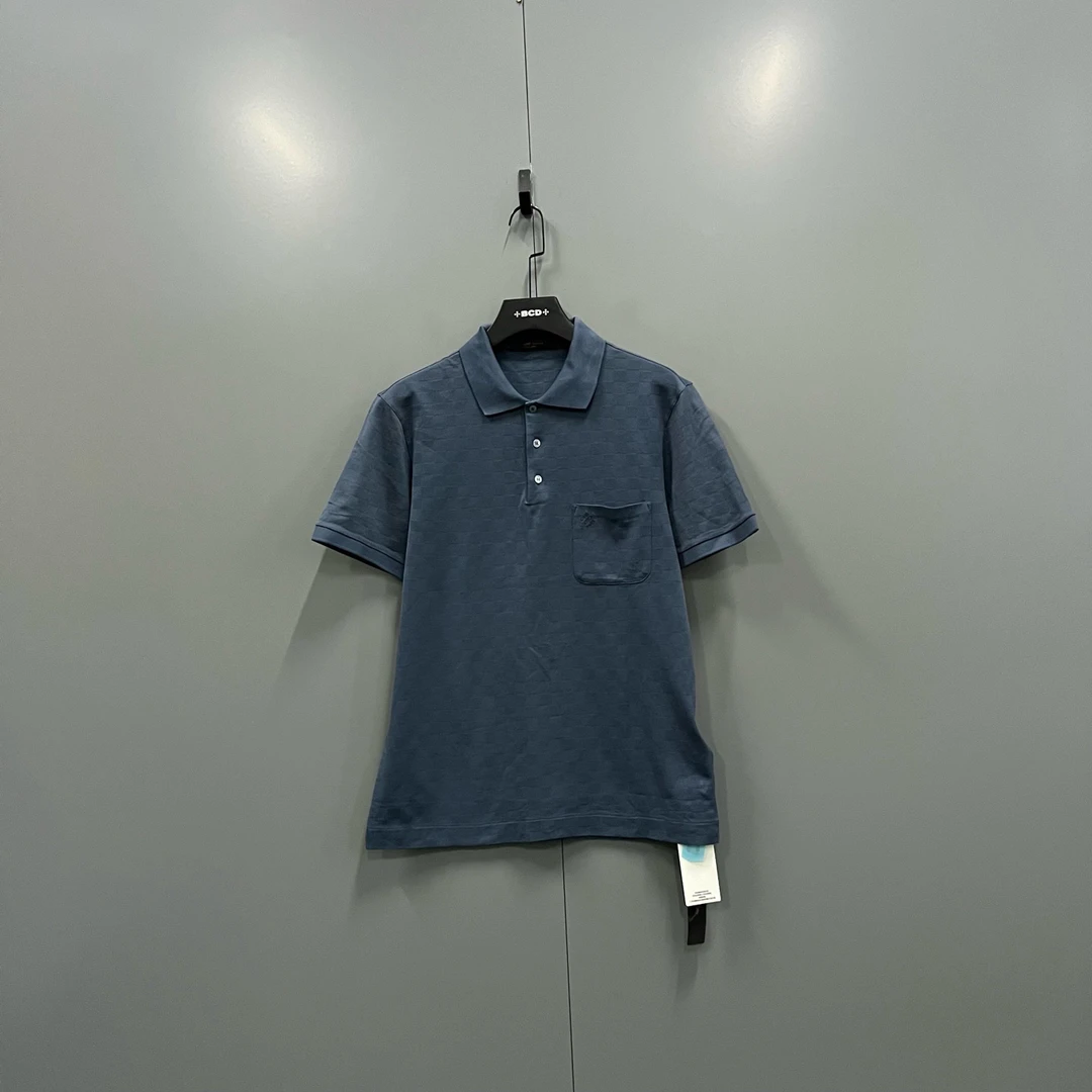 99新 LouisVuitton/路易威登 ab927 207045 lv 棋盘polo衫 L码