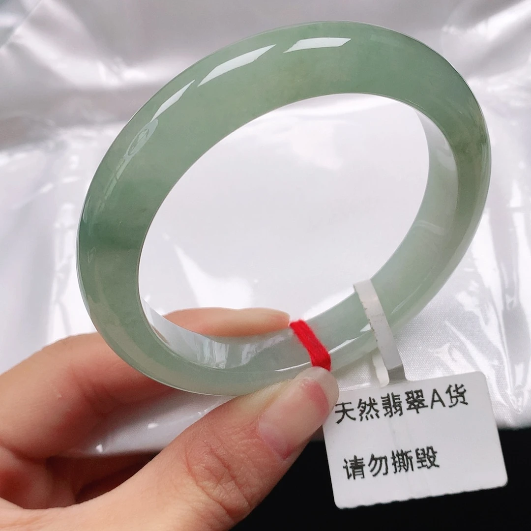 翡翠手镯未镶嵌天然翡翠手镯53