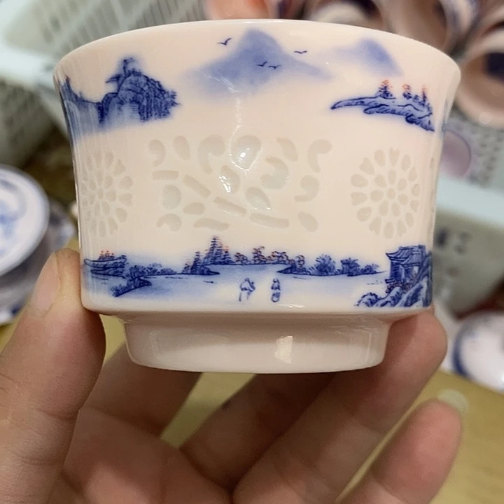 陶摆件景德镇陶瓷主人杯134555