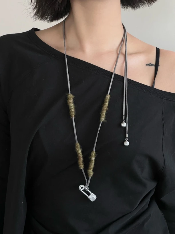 合金项链 SOLSOL买手店ATELIERSO设计师品牌别针项链250515PAS026