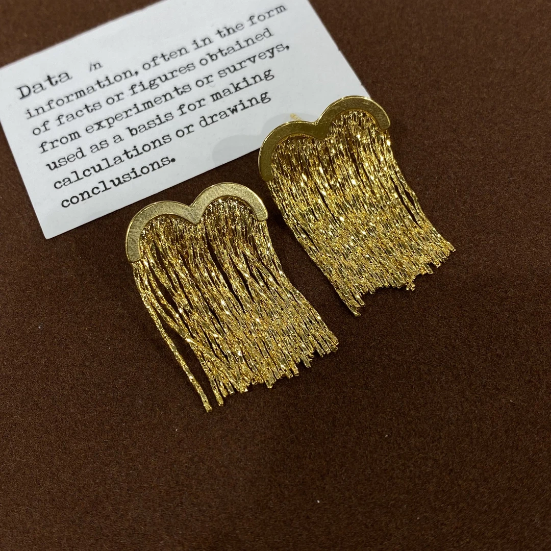 铜合金耳饰 轻奢百搭耳饰 金A220