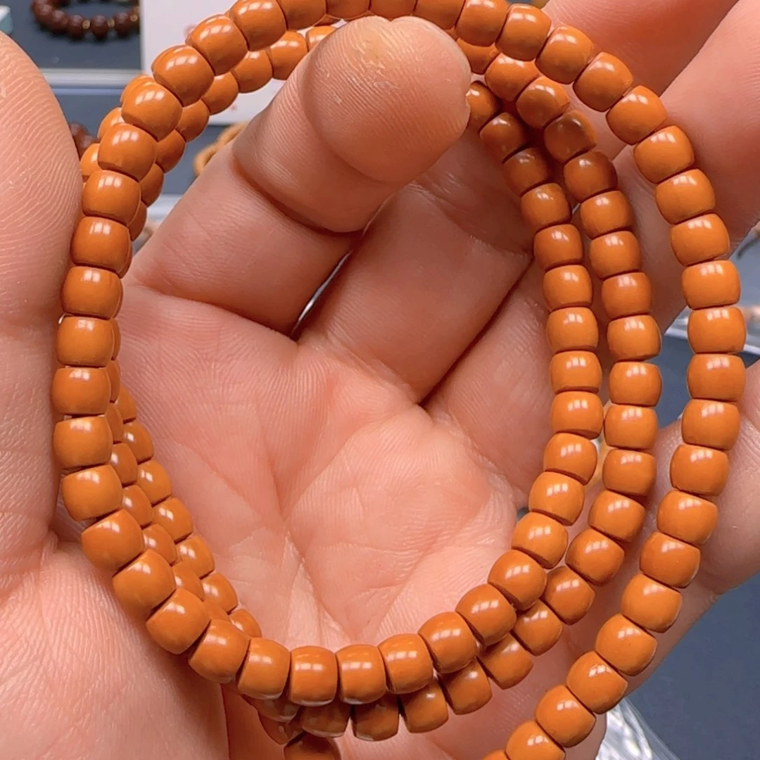 橄榄核手串老挝SS级核尖直切尺寸5.6