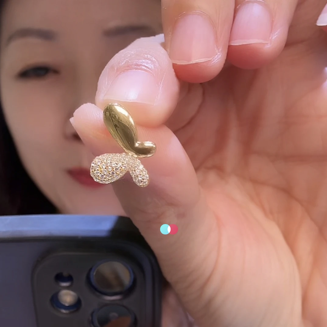 925银合成锆石耳饰 银925耳钉
