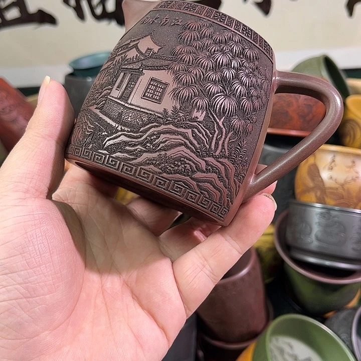 茶杯紫砂全手工紫砂主人杯