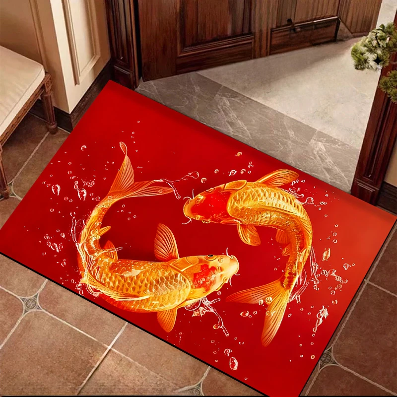 【防滑黑科技】3D立体吸水垫入门花卉地垫浴室垫干垫家用卧室玄关