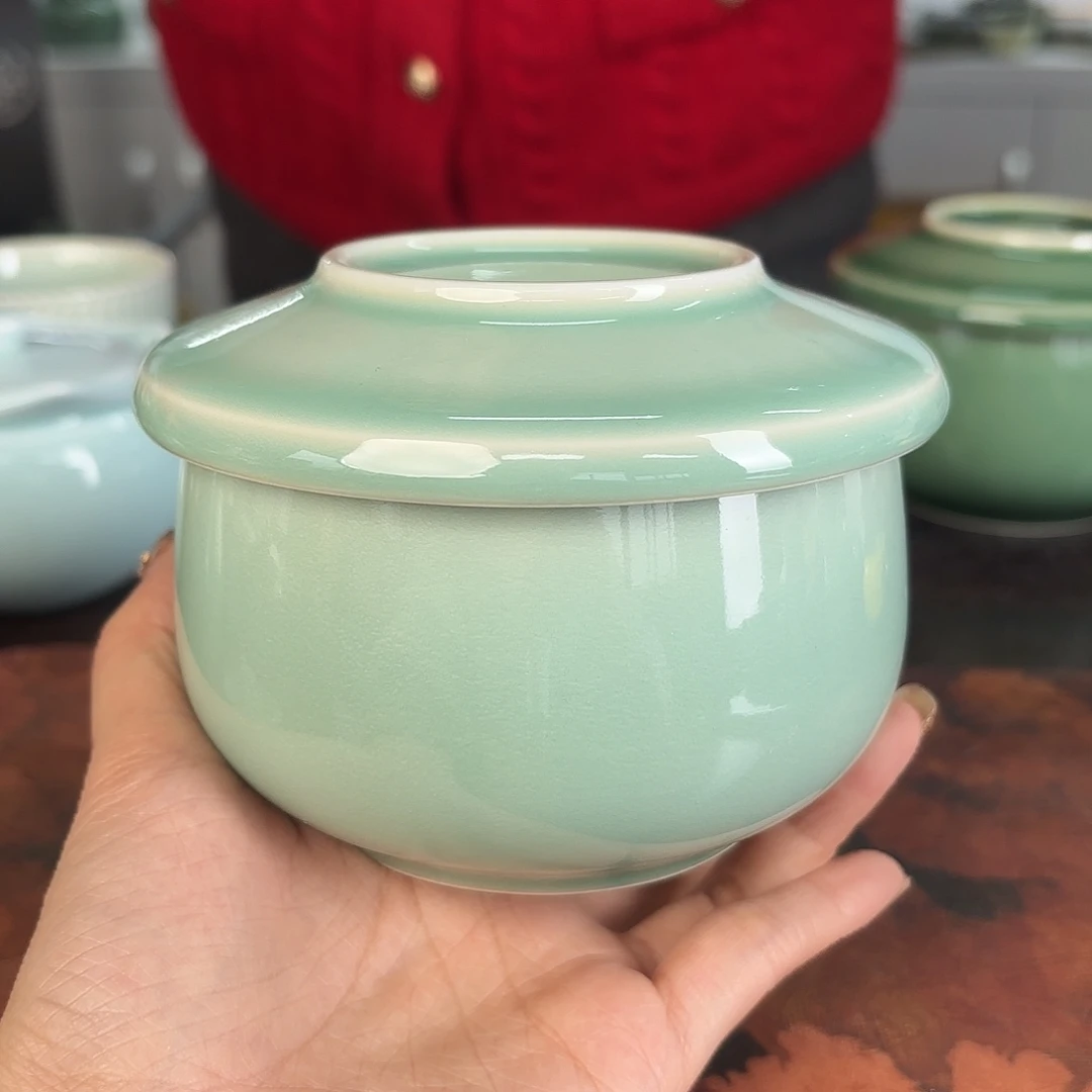 龙泉云间青瓷小米茶器