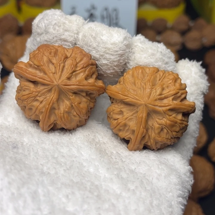 把件文玩核桃39尺【玉玺三棱】