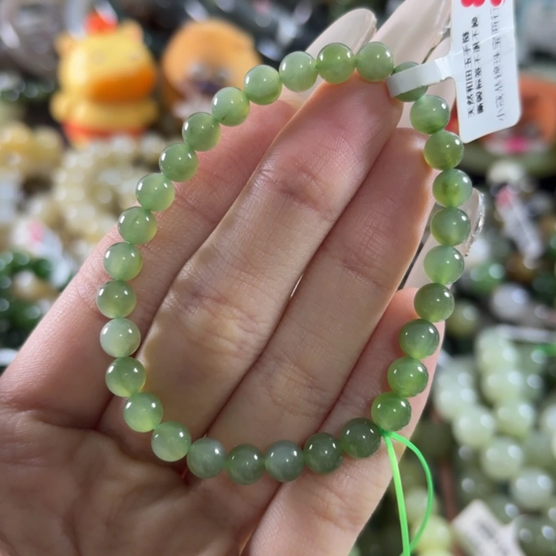 和田玉未镶嵌手链11