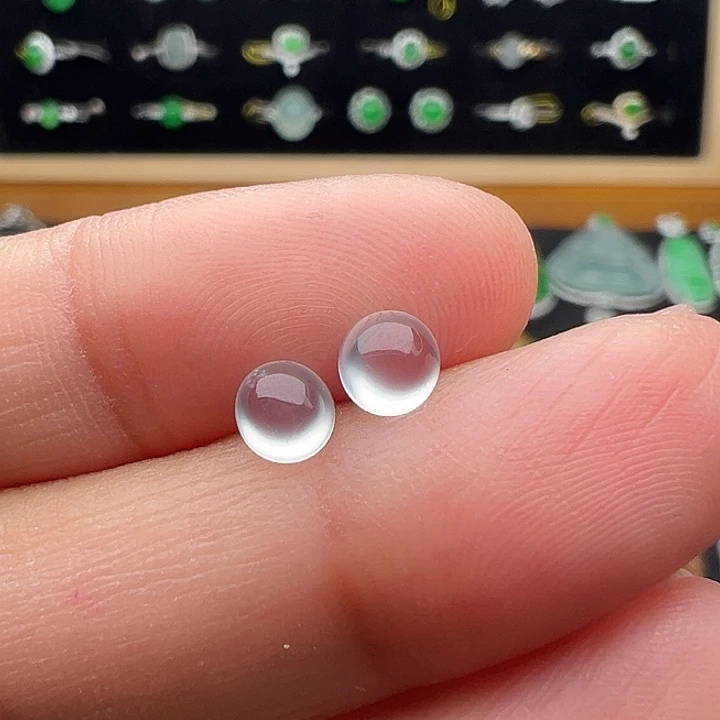 翡翠未镶嵌颈饰蛋4.8