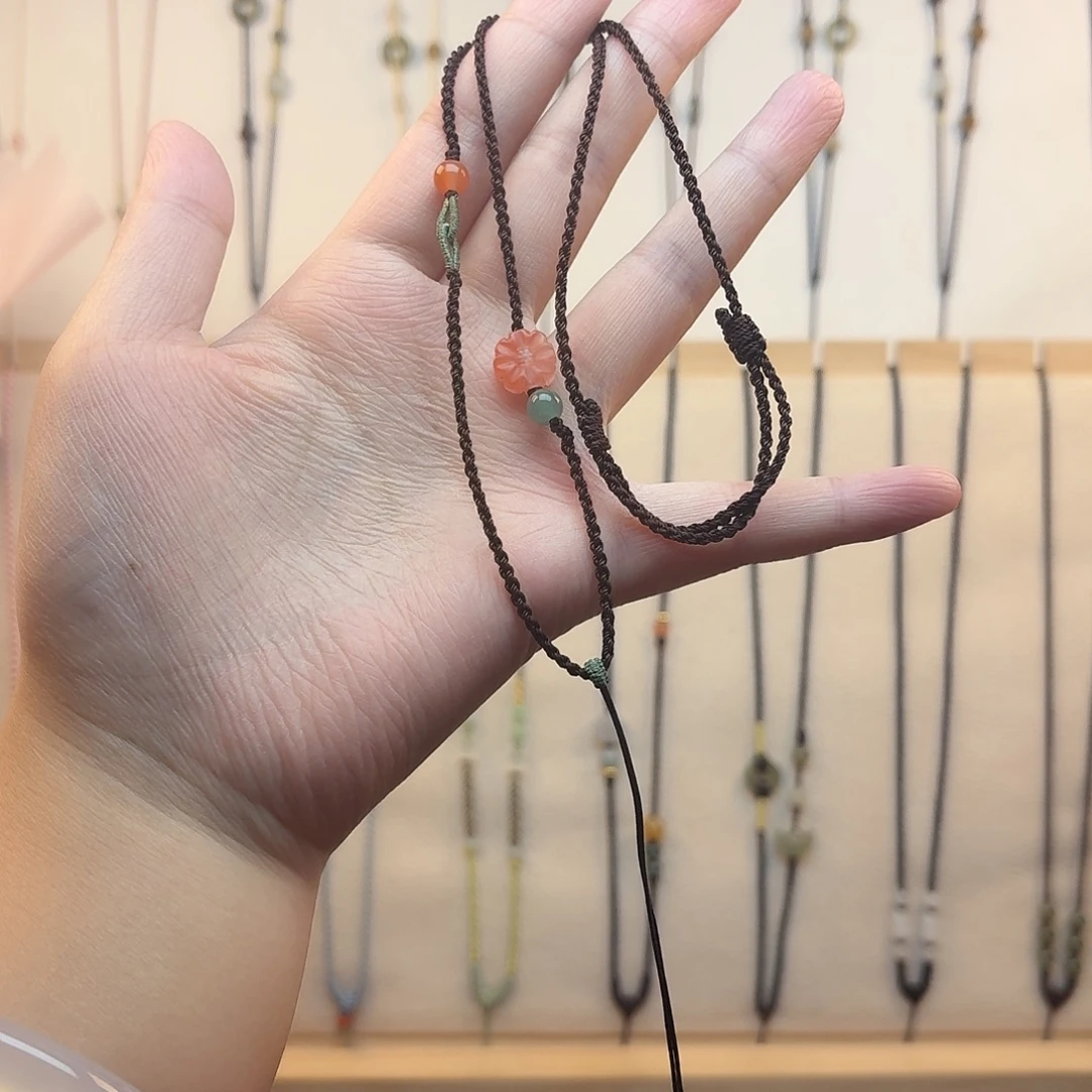 1.2毫米咖色南红太阳花