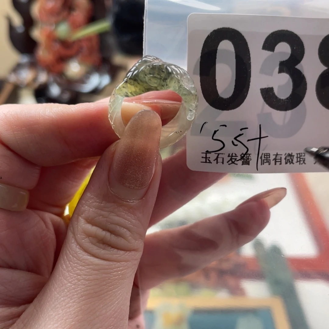 蛇纹石玉发饰合金华**姐