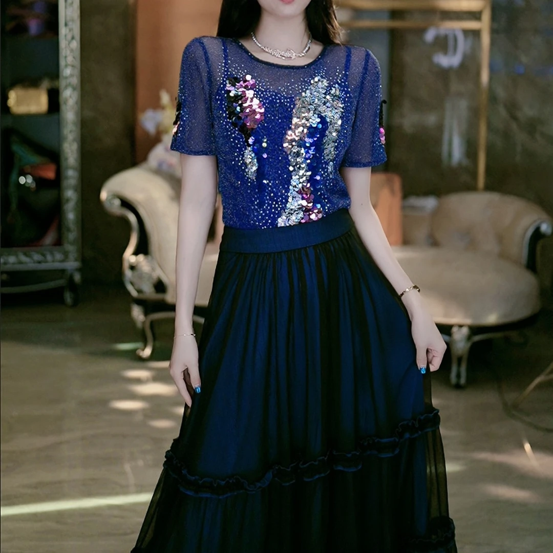 5-17【美到出圈】重工时尚气质百搭短袖