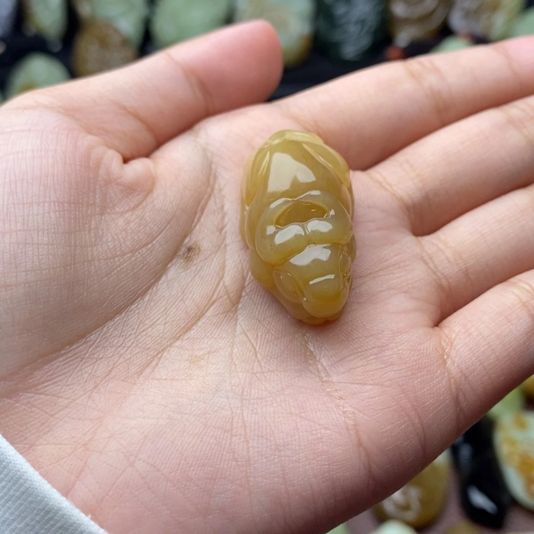 项链未镶嵌和田玉（糖玉）感**你