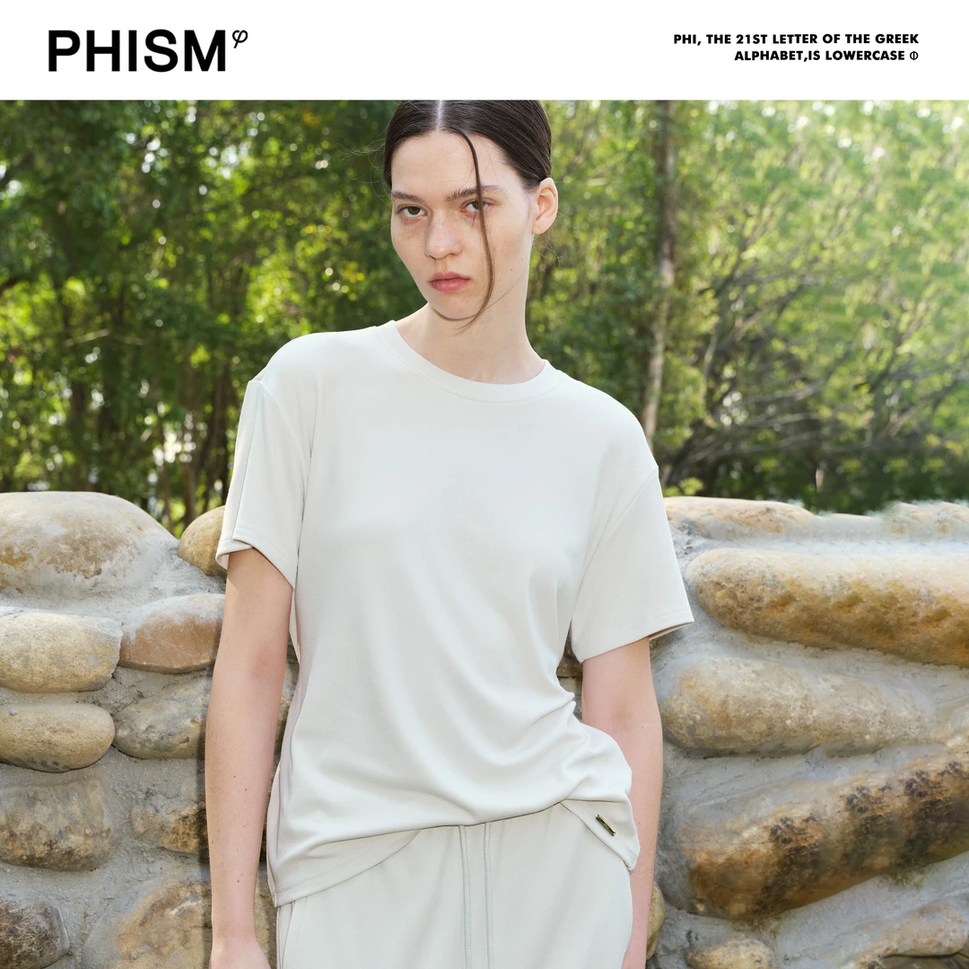 PHISM/PHISM新款时尚舒适简约绑带T恤874T36