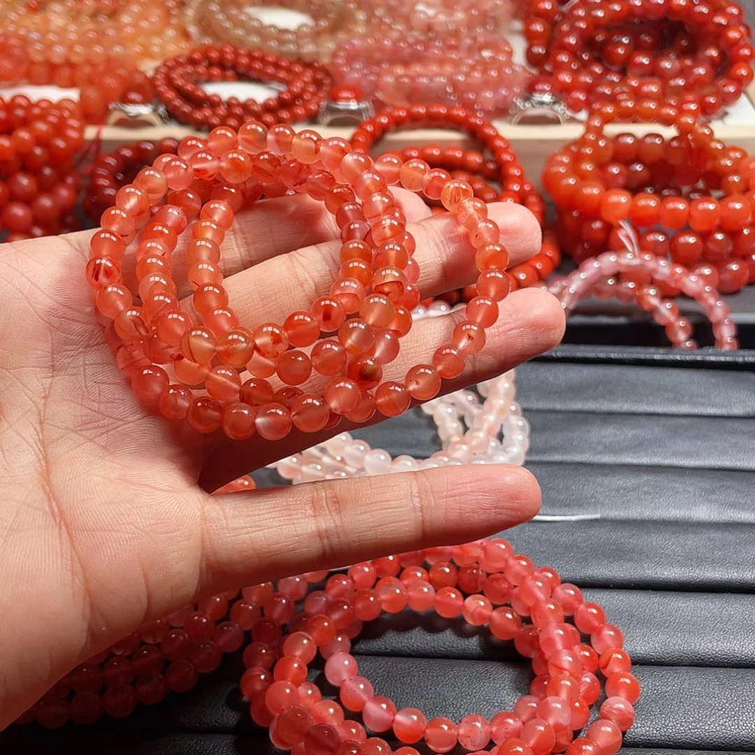 狐***巴手链未镶嵌南红玛瑙