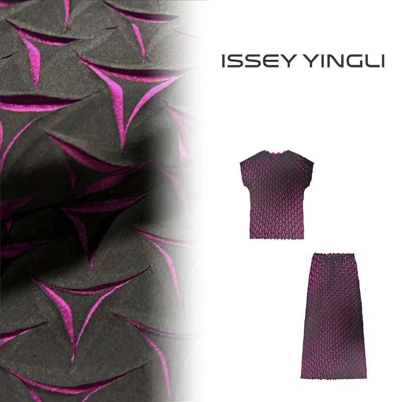 莉褶高端褶皱女新款套装时尚重工上衣女士气质显瘦半裙套装2770