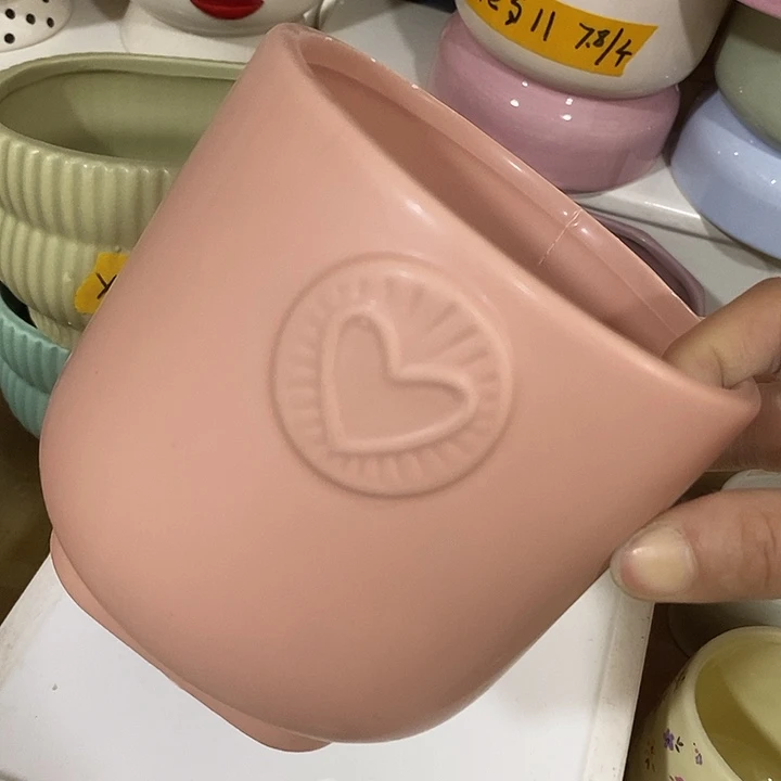 陶盆有孔 瑕疵针孔漏釉介意勿拍外口12 外高11