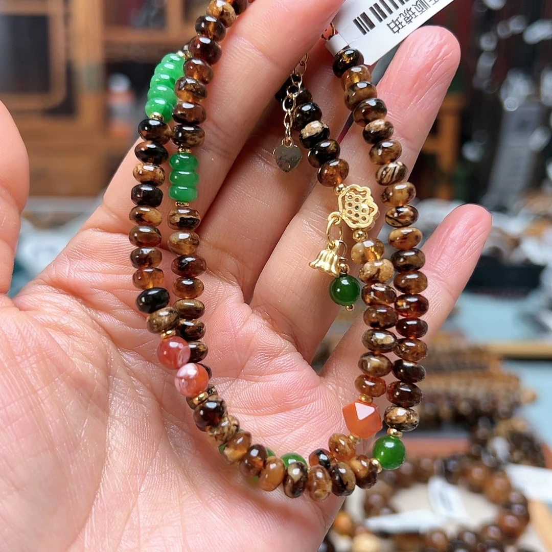 琥珀未镶嵌裸石抚顺琥珀30090六