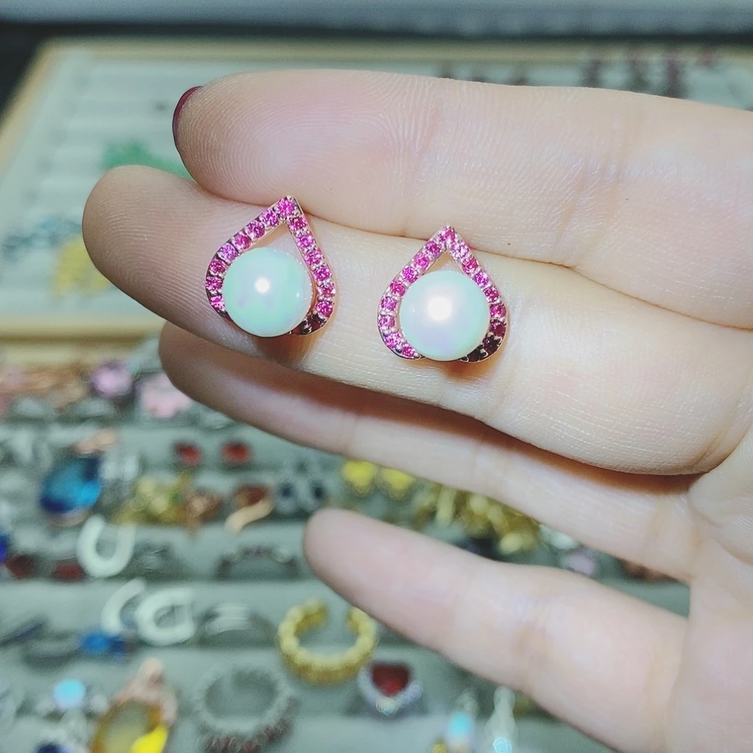 【闪购商品】托帕石耳饰银S925镶嵌