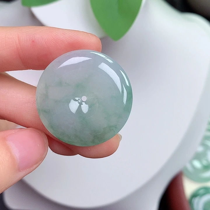 颈饰未镶嵌翡翠平安扣 27.9-4.9mm