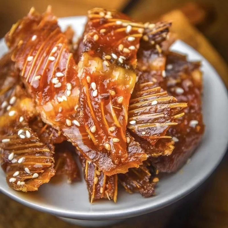 温州特产慢烤三文鱼骨熟鱼骨零食下酒菜开袋即食酒店同款冷盘