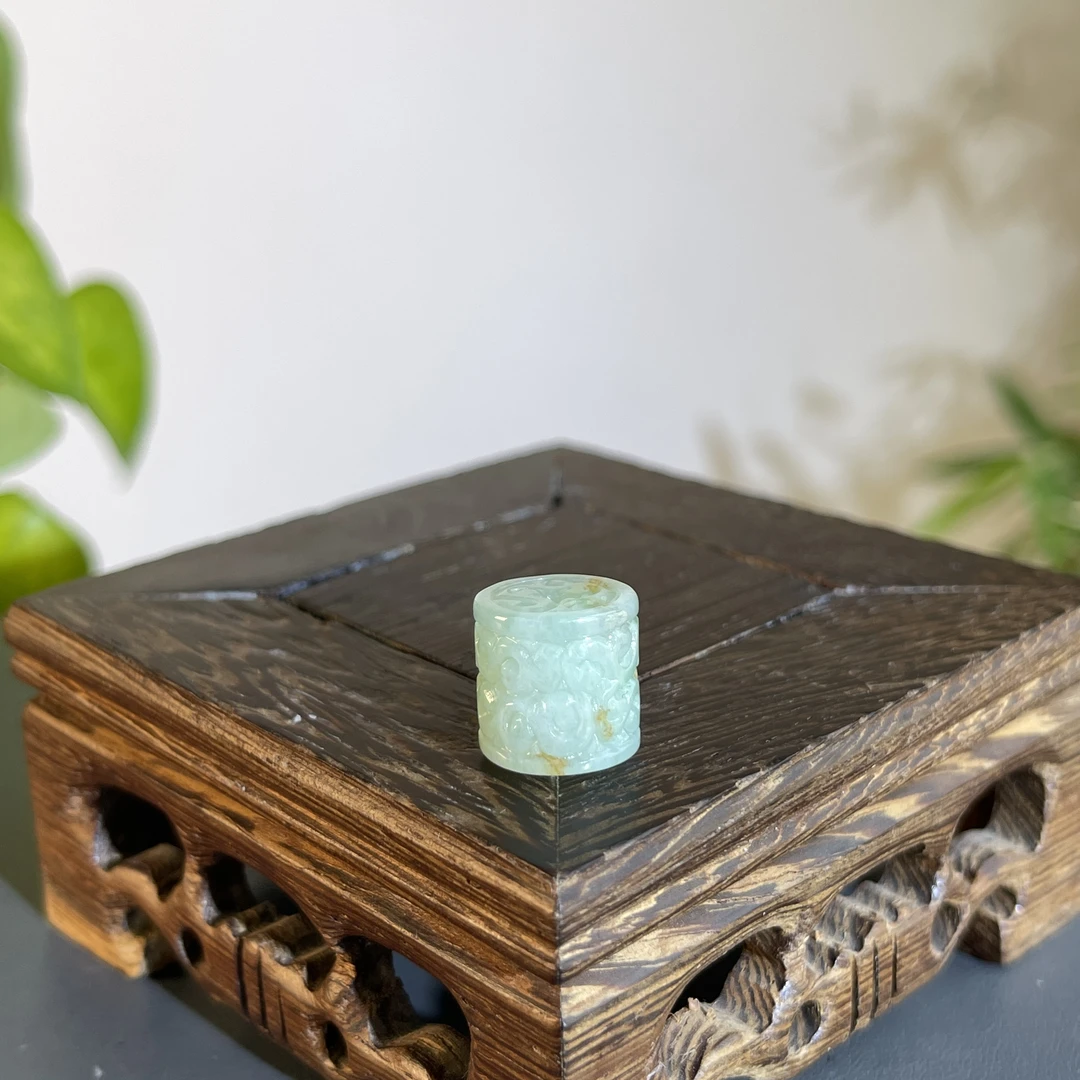 JXB17-04   天然翡翠缅甸A货 翡翠桶珠