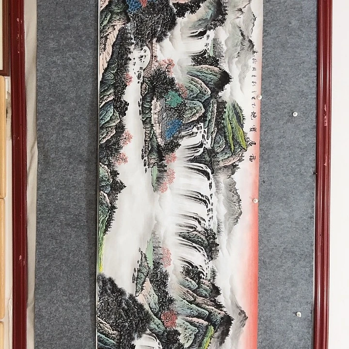 国画手绘国画福居宝地