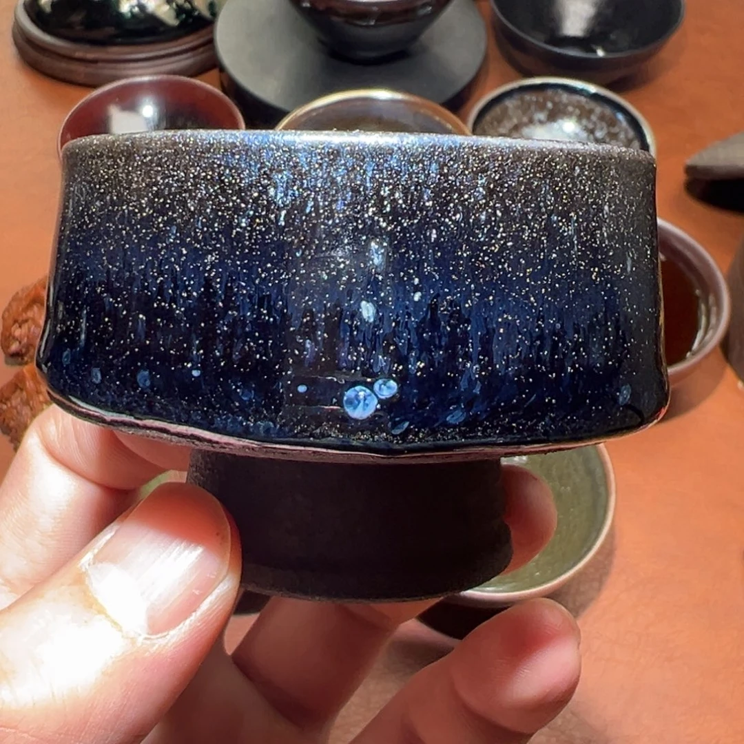 茶盏黄俊杰柴烧主人杯建窑建盏茶盏
