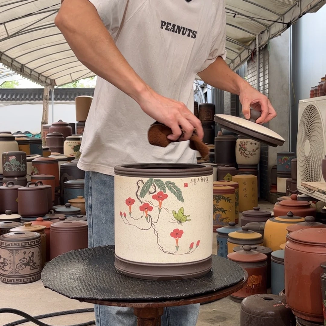 茶叶罐紫砂8 饼茶叶罐