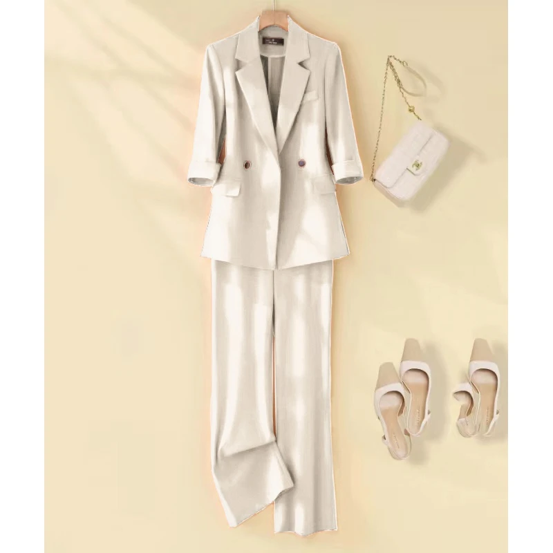 【6921套装-YR】职业西服套装气质高级感夏季新款时尚女神范套装