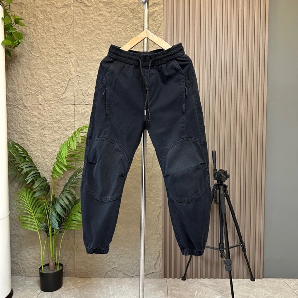 水洗潮秋季休闲裤美式痞帅工装裤夏季秋款长裤春秋
