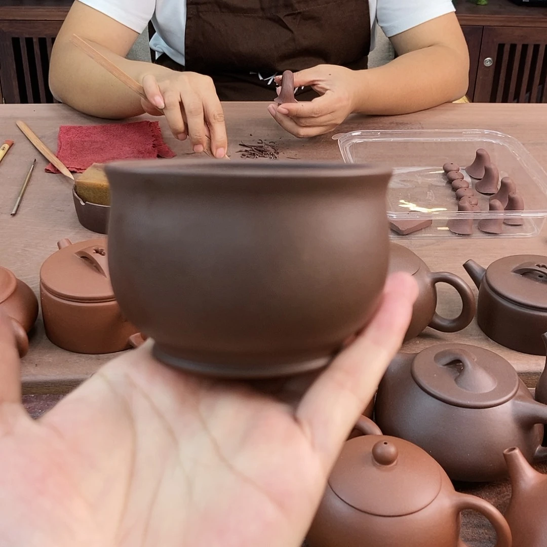 茶壶紫砂宜兴原矿紫泥主人杯