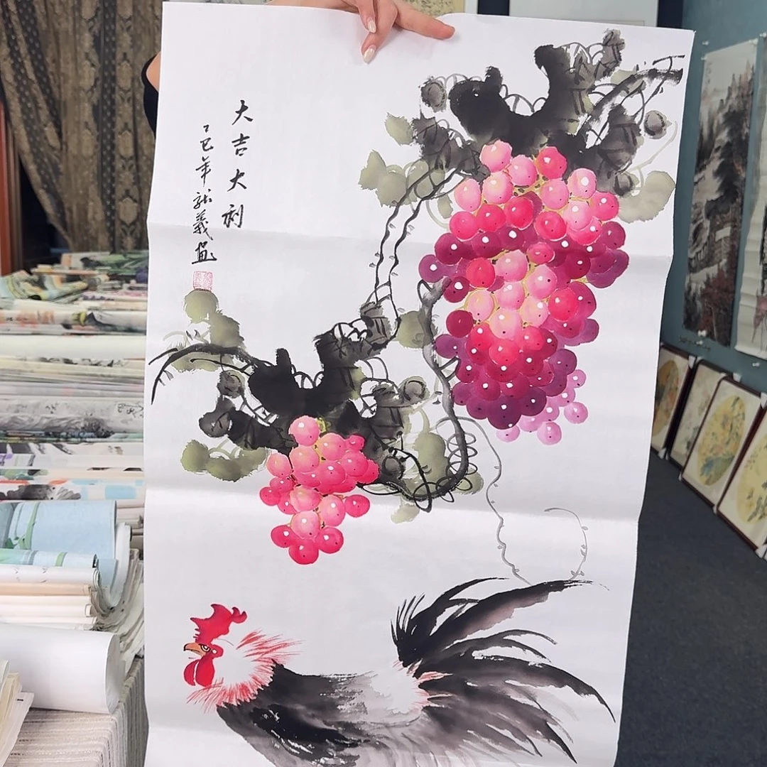 纯手绘国画作品作品